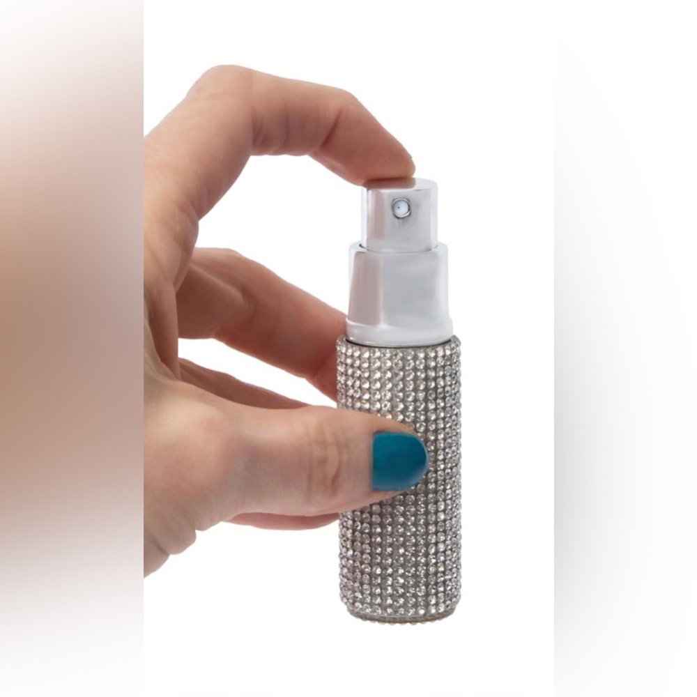 Clear 🤍 Blingy, Rhinestone ✨💎✨Refillable Atomizer 0.34oz, BNWT! - Picture 4 of 4